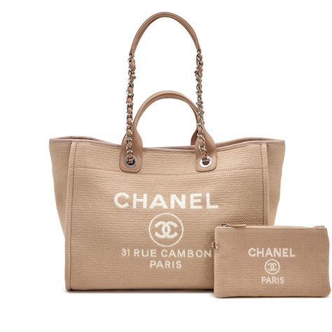 chanel deauville tote|Chanel deauville tote for sale.